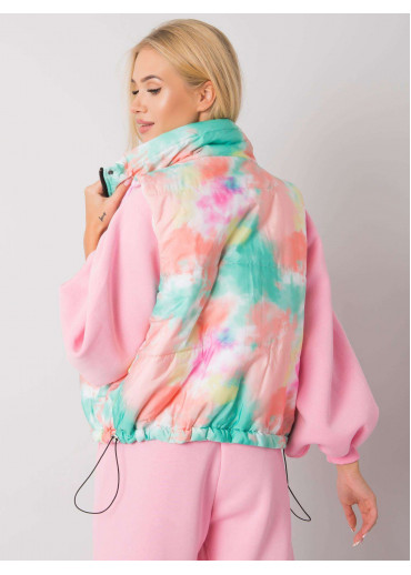 Zelená batikovaná vesta