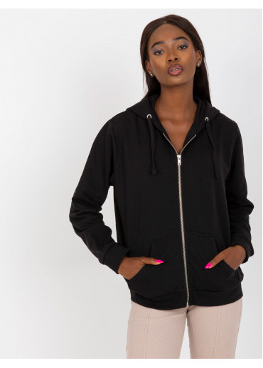 Čierna basic mikina