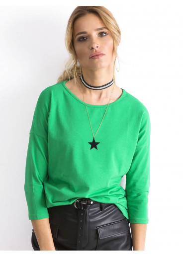 Zelené bavlnené tričko