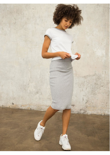 Svetlosivé basic tričko