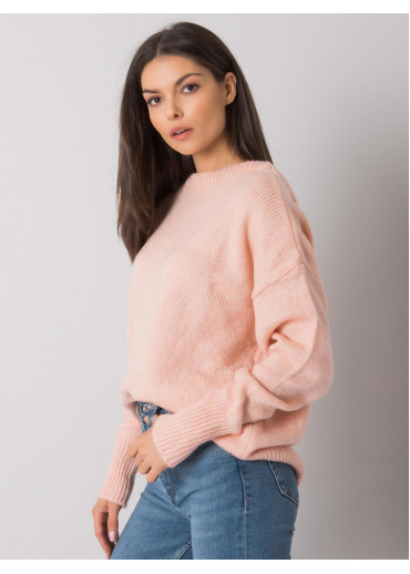 Púdrovo ružový pulóver