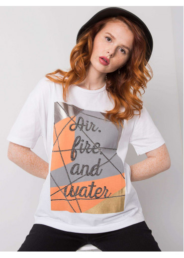 Biele bavlnené tričko