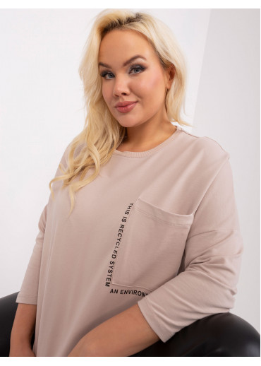 Béžovo hnedé tričko