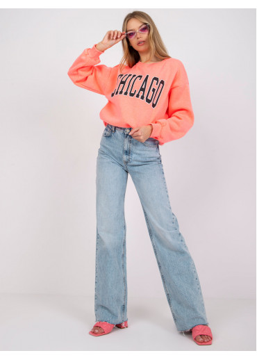 Ružová oversize mikina