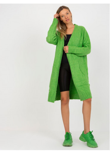 Zelený kardigán