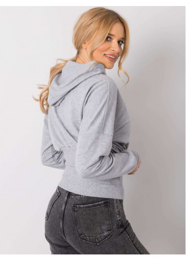 Sivá mikina s kapucňou