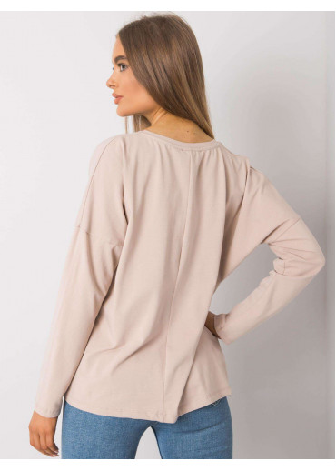 Béžovo hnedé tričko s potlačou