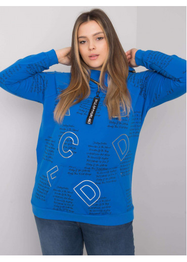 Modrá mikina s kapucňou