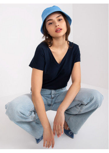 Modré basic tričko