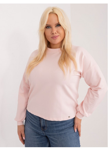 Púdrovo ružová mikina