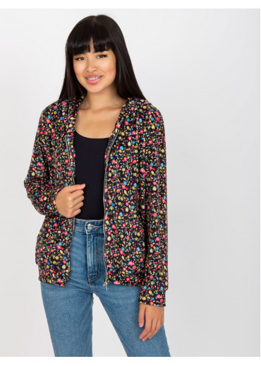 Viacfarebná mikina s kapucňou