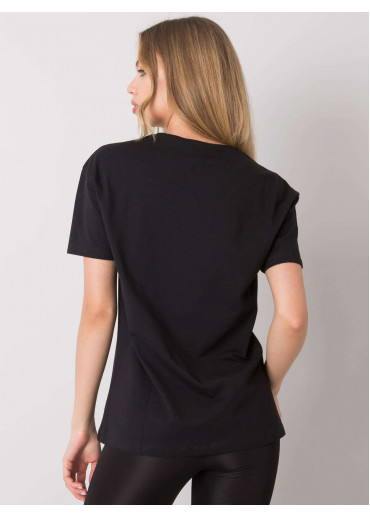 Čierne bavlnené tričko