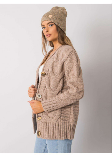 Béžovo hnedá čiapka