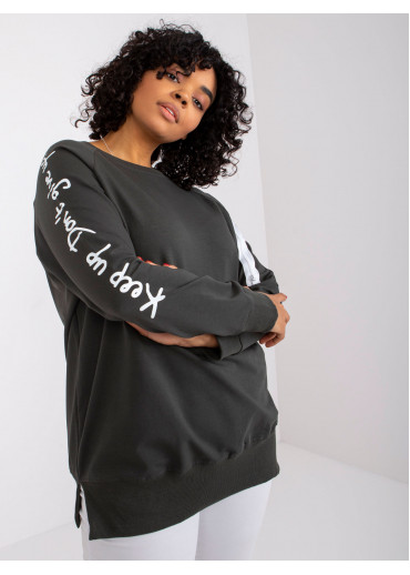 Khaki zelená one size tunika