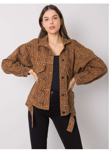 Hnedá jeansová bunda