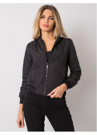 Čierna krátka prechodná bunda