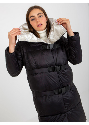 Čierna prešívaná bunda