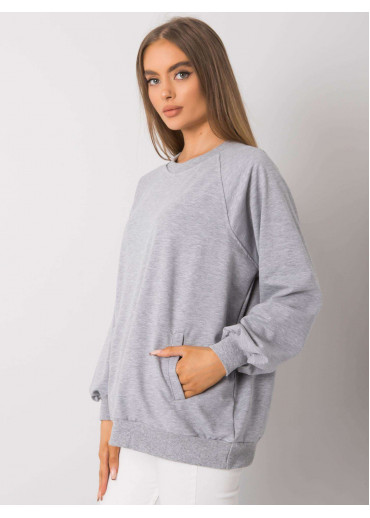 Sivá basic mikina
