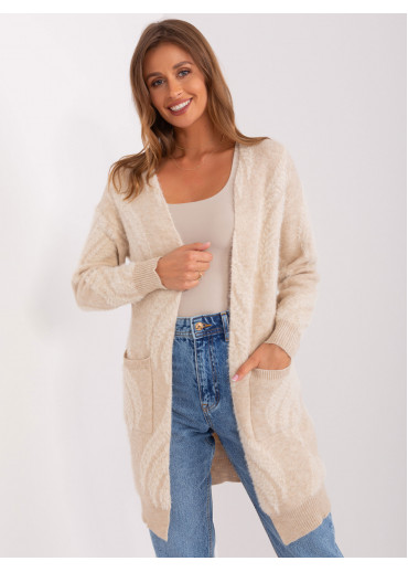 Béžovo hnedý kardigán