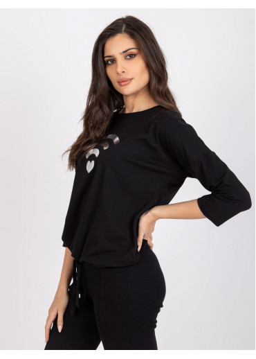 Čierne tričko s potlačou