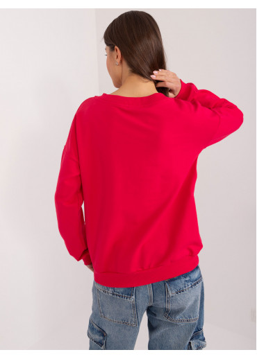 Červené dámske tričko s dlhým rukávom
