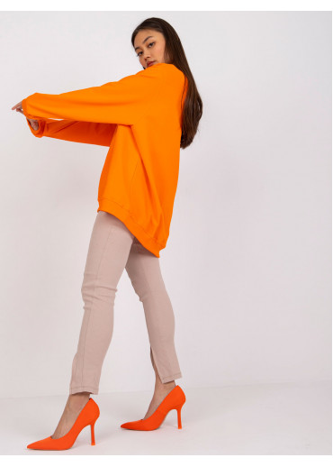 Oranžová oversize mikina