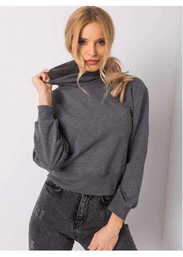 Tmavosivá mikina s rolákom