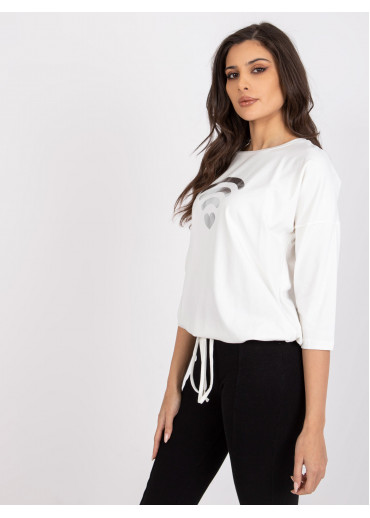 Smotanovo biele tričko s potlačou