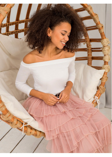 Biele carmen tričko