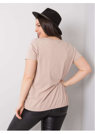 Béžovo hnedé tričko