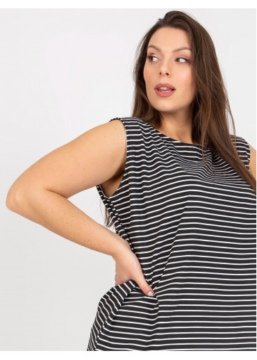 Čierny pruhovaný top