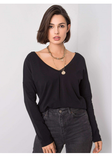 Čierne tričko s dlhým rukávom