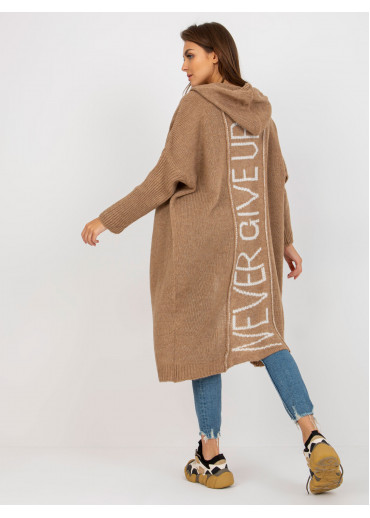 Béžovo hnedý kardigán