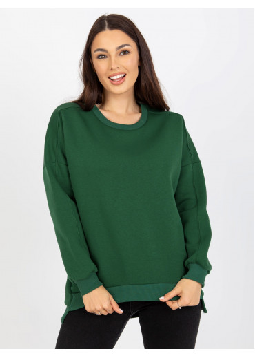 Tmavozelená dámska mikina