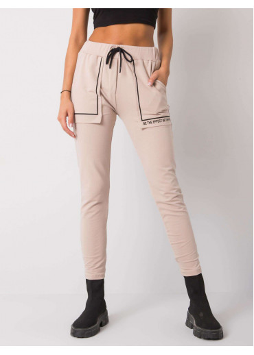 Béžovo hnedé tepláky