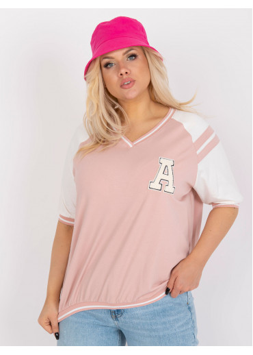 Púdrovo ružové tričko