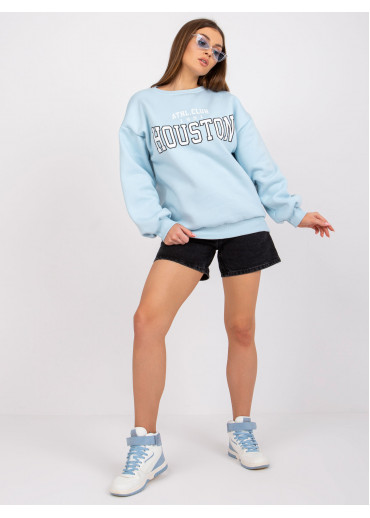 Svetlomodrá basic mikina