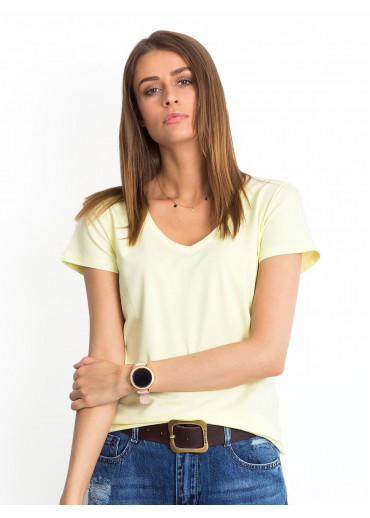 Vanilkovo žlté basic tričko