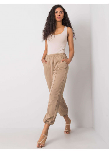 Béžovo hnedé tepláky