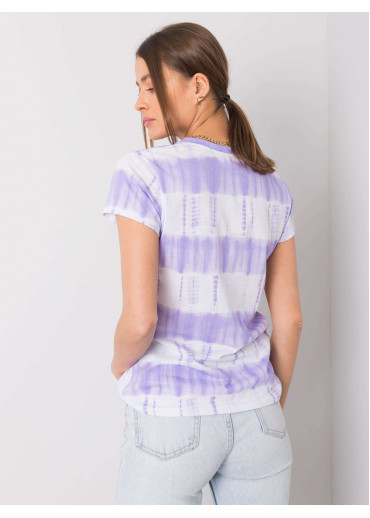 Fialové pruhované tričko