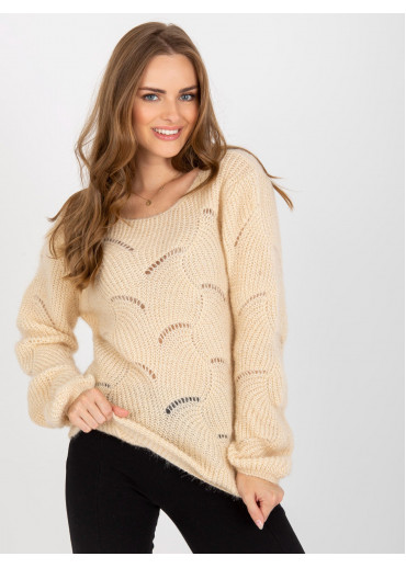 Béžovo hnedý pulóver