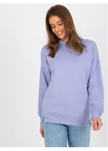 Fialová basic mikina