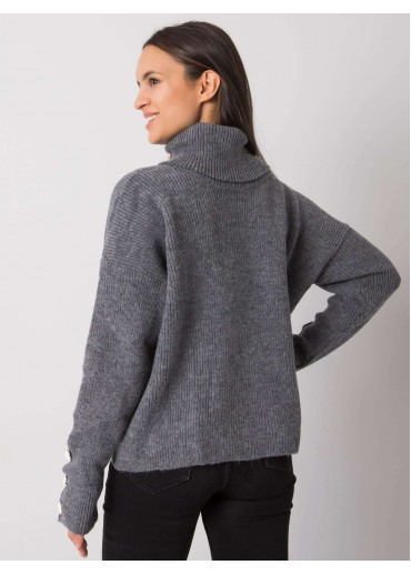 Tmavosivý dámsky sveter