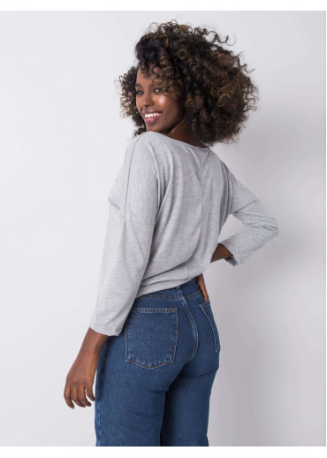 Sivé tričko s 3/4 rukávom