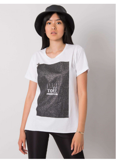 Biele basic tričko s potlačou