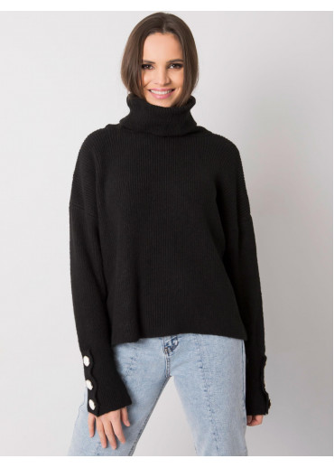 Čierny dámsky sveter