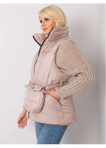 Béžovo hnedá vesta