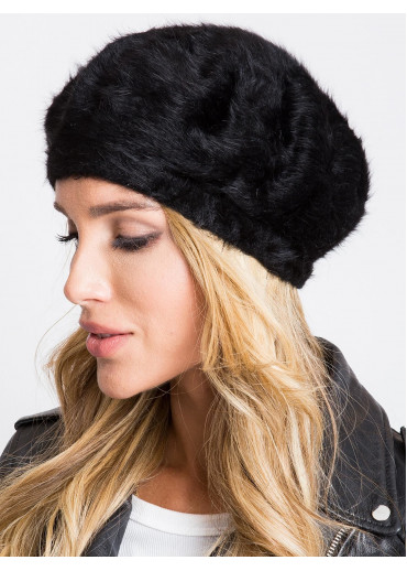 Čierna čiapka - baretka