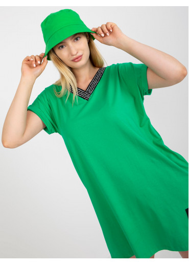 Zelené predĺžené tričko