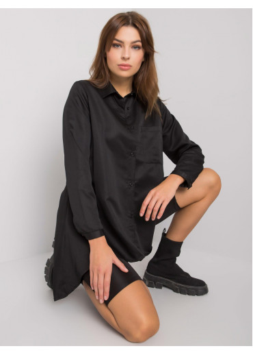 Čierna predĺžená košeľa